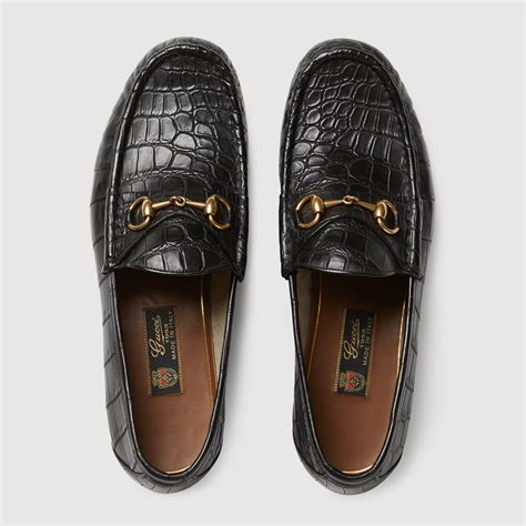 Gucci crocodile loafers